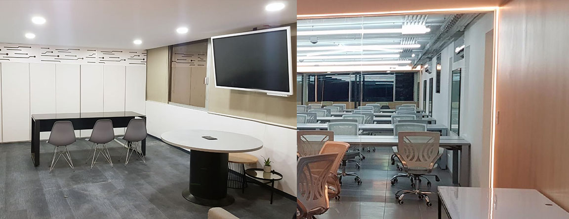 luz led oficina remodelacion 